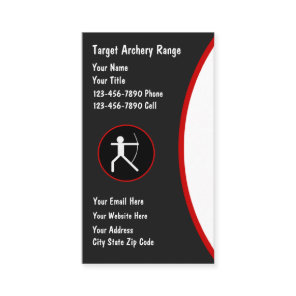 Archery Range Business cards