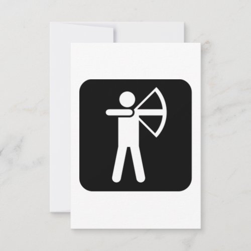 Archery Sign Personalized Invitations