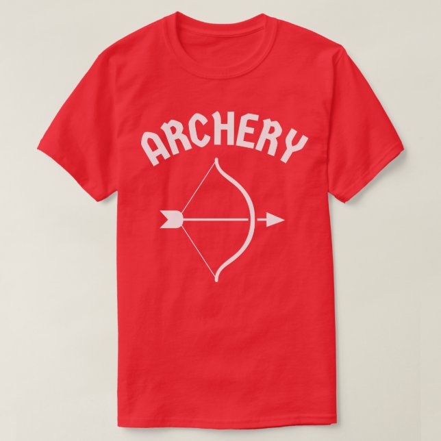 Archery Simpler Bow And Arrow Archer  T-Shirt (Design Front)