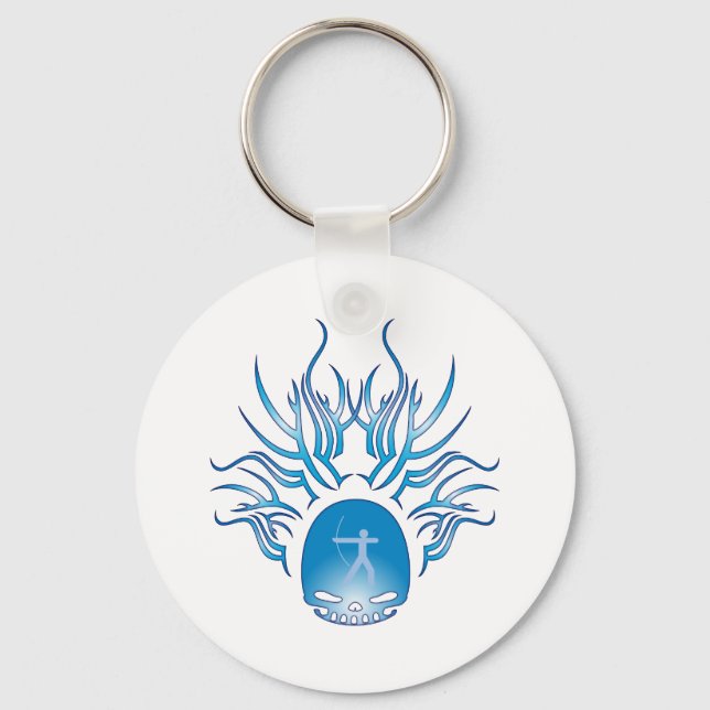 Archery Skull Keychain (Front)