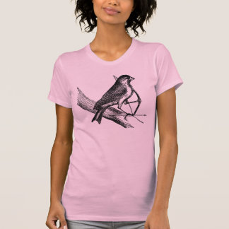 Archery Sparrow Bird with Bow & Arrow Vintage T-Shirt