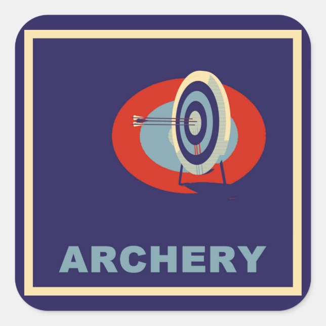 ARCHERY SQUARE STICKER (Front)