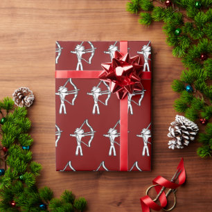 Archery Stickman Wrapping Paper