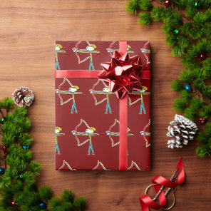 Archery Stickman Wrapping Paper