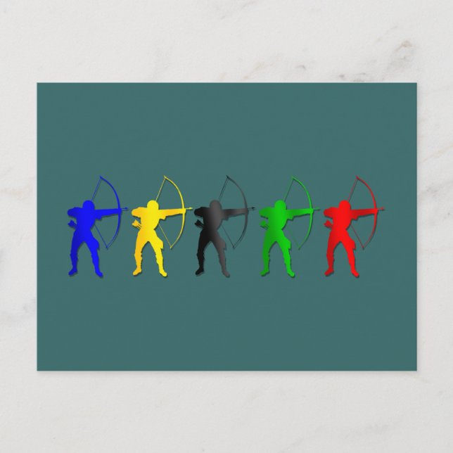 Archery Summer Games   Archer Sports Postcard (Front)