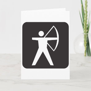 Archery Symbol Greeting Cards