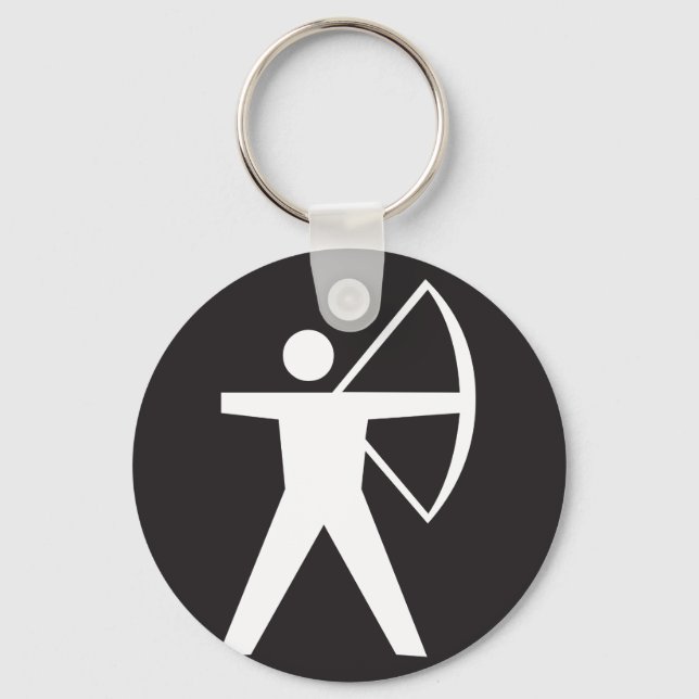 Archery Symbol Keychain (Front)