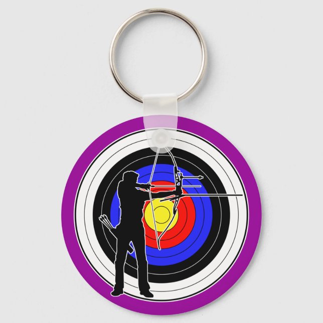 Archery & target 01 keychain (Front)