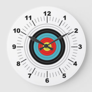 Archery Target Archers Wall Clock