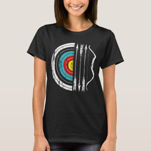 Archery Target Bow And Arrow Vintage Gifts Archer  T_Shirt