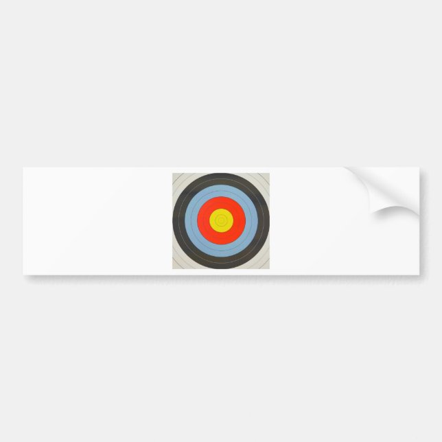 Archery Target Bumper Sticker (Front)