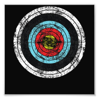 Archery Target Cute bow Hunting Funny Archer Photo Print