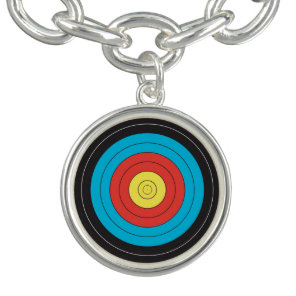 "Archery Target" design jewelry Charm Bracelet