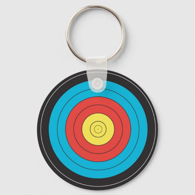 "Archery Target" design jewelry Keychain (Front)