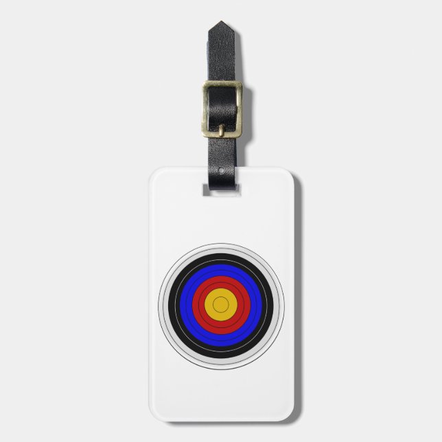Archery Target Design Just Add Text Luggage Tag (Front Vertical)