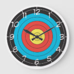 &quot;archery Target&quot; Design Wall Clocks at Zazzle