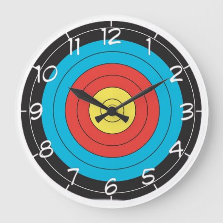 "archery Target" Design Wall Clocks