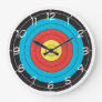 "Archery Target" design wall clocks