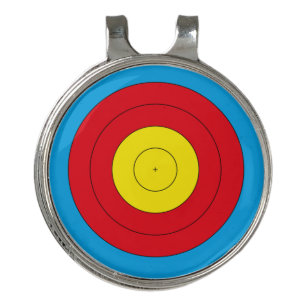 Archery target for recurve bow (FITA 20 cm) Golf Hat Clip