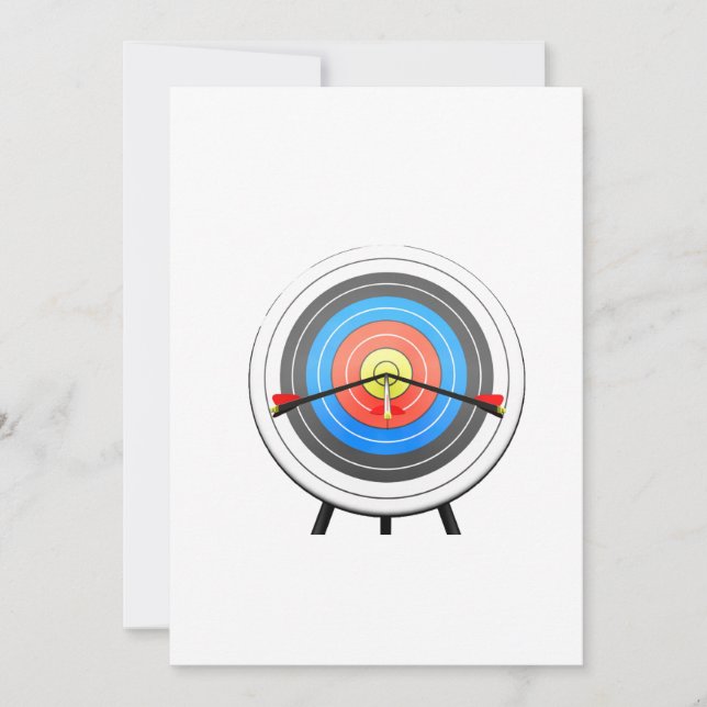Archery Target Invitations (Front)