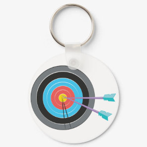 Archery Target Keychain