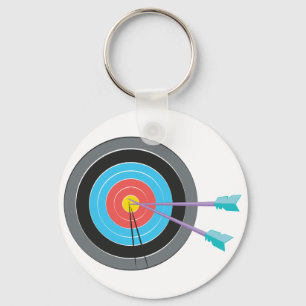 Archery Target Keychain