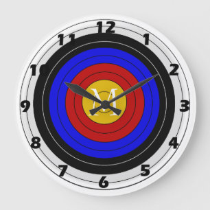 Archery Target Large Clock