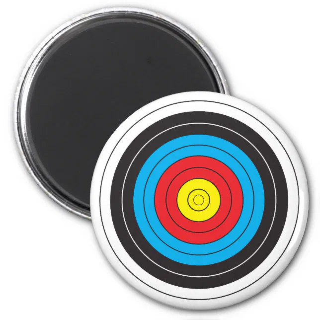 Mange farlige situationer Tordenvejr Inde Archery Target Magnet | Zazzle