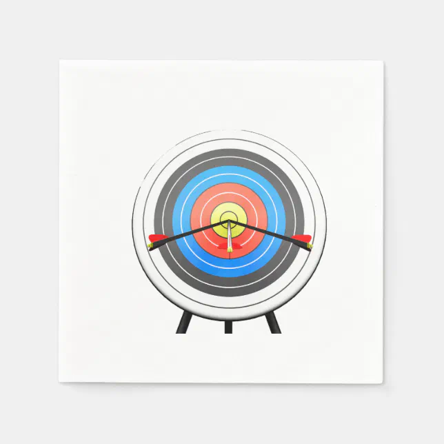 Archery Target Paper Napkins Zazzle