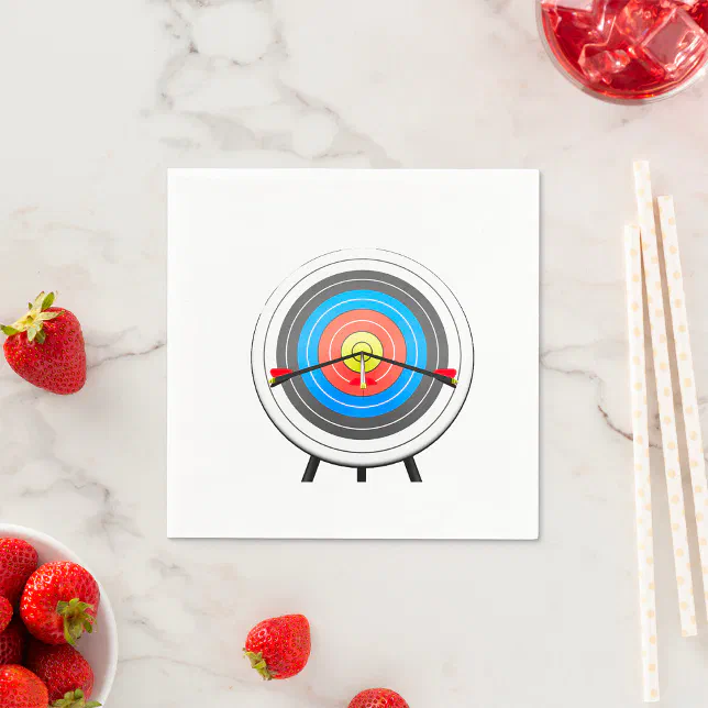 Archery Target Paper Napkins Zazzle