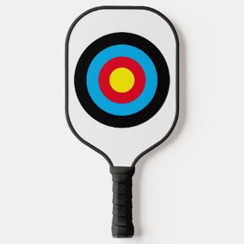 Archery Target Pickleball Paddle by InkWorks at Zazzle