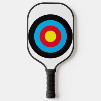 Archery Target Pickleball Paddle by InkWorks at Zazzle
