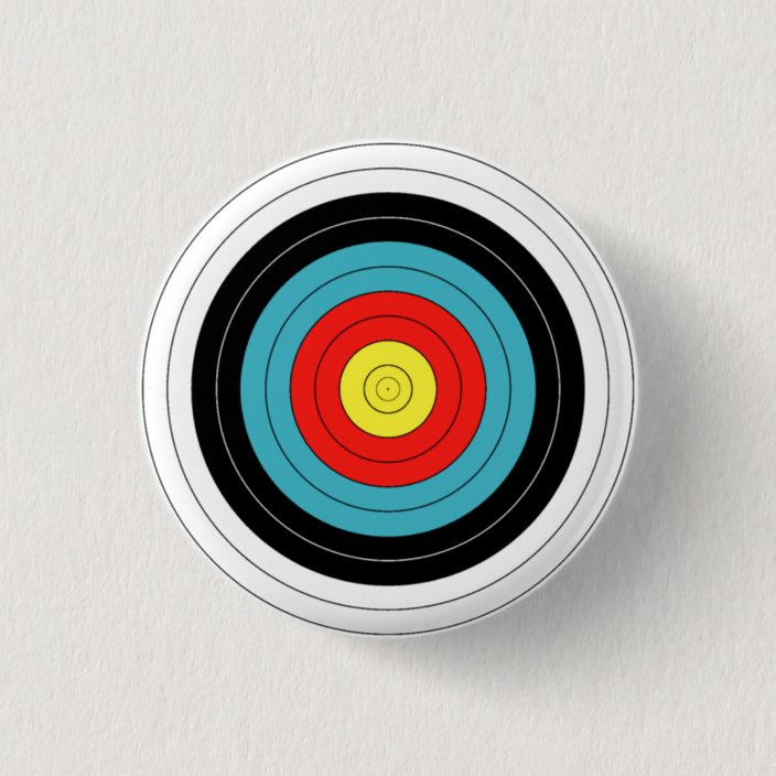 Archery Target pin | Zazzle.com