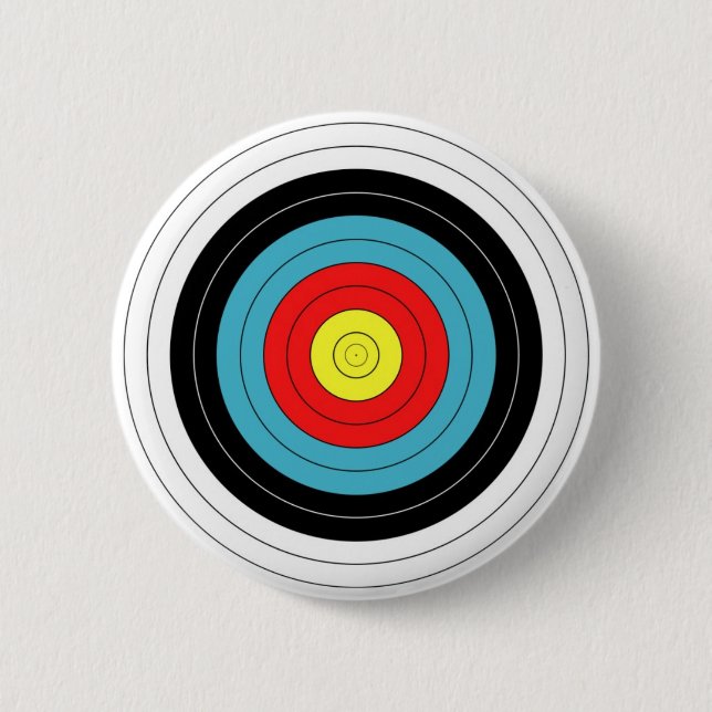ARCHERY TARGET Pin / Button Badge (Front)