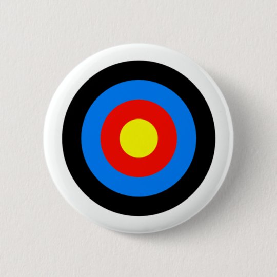 Archery Target Pinback Button | Zazzle.com