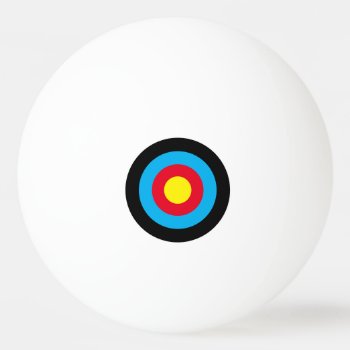 Archery Target Ping Pong Ball by InkWorks at Zazzle