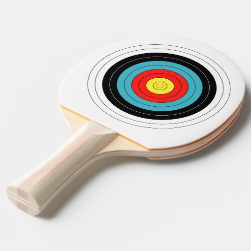 Archery Target Ping Pong Paddle Zazzle