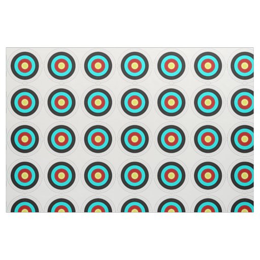 ARCHERY TARGET.png Fabric Zazzle