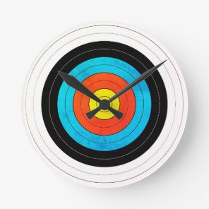 Archery Target Wall Clock