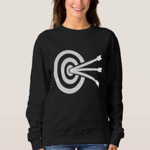 Archery Target With Arrows Sweatshirt