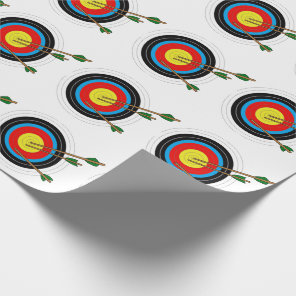 Archery Target Wrapping Paper