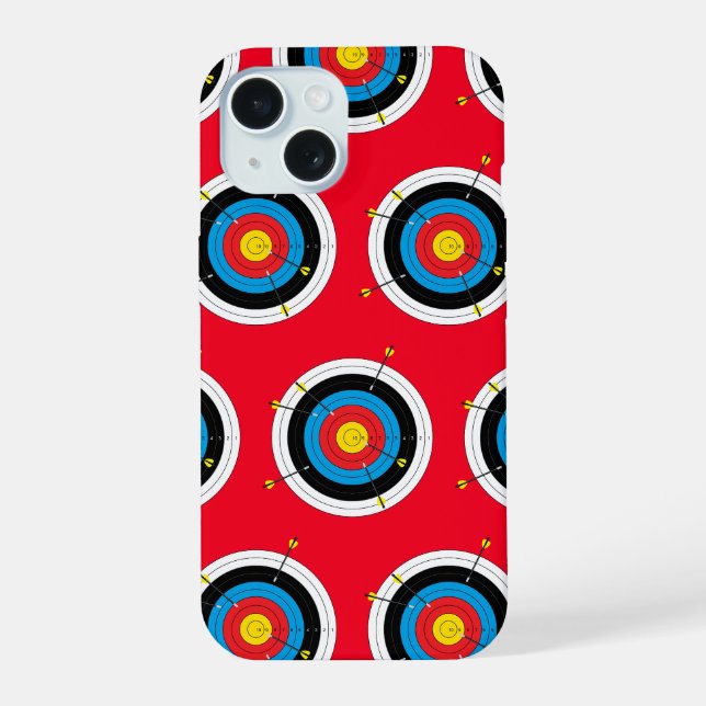 Archery Targets and Arrows, Bow Shooting Iphone Case (Back)