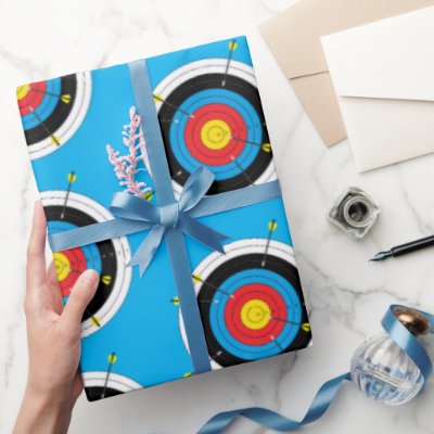 Archery Targets, Bow Shooting Bullseye Archer Wrapping Paper
