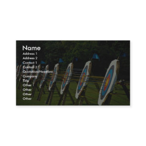 Archery targets near Brentwood, Essex, U.K. Business Card