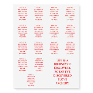 archery temporary tattoos