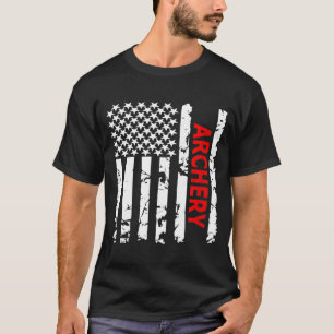 Archery Usa Flag For Americans T-Shirt
