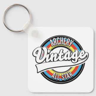 Archery vintage all star logo keychain