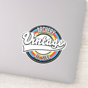 Archery vintage all star logo sticker
