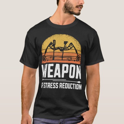 Archery Weapon Of Stress Reduction Retro Vintage T_Shirt