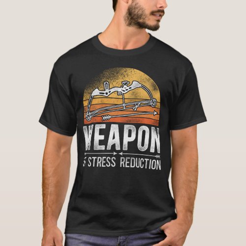 Archery Weapon Of Stress Reduction Retro Vintage T_Shirt